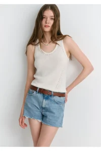 Mavi Rosie 90s Shaded Indigo Blue Jean Shorts 87078