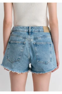 Mavi Rosie 90s Shaded Indigo Blue Jean Shorts 87078 - Image 8