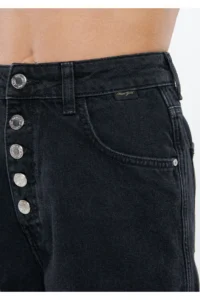 Mavi Wendy Gold Icon Gray Jeans Shorts - Image 4