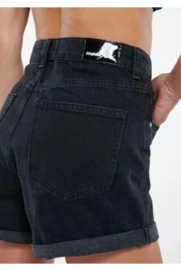 Mavi Wendy Gold Icon Gray Jeans Shorts - Image 6