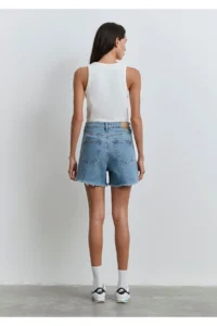 Mavi Millie 90lar Indigo Bluesi Jeans Shorts 87073 - Image 6