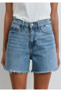 Mavi Millie 90lar Indigo Bluesi Jeans Shorts 87073 - Image 8