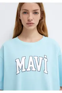 Mavi Logo Printed T-Shirt Oversize / Wide Cut -70806 - Image 6