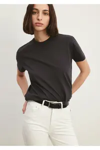 Mavi Anthracite Basic T-Shirt Regular Fit / Normal Cut -70087