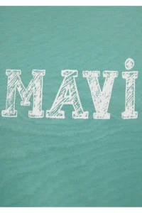 Mavi Printed Green T-Shirt Regular Fit / Normal Cut -71480 - Image 8