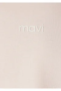 Mavi Logo Printed Interlock Pink T-Shirt Regular Fit / Normal Cut -71121 - Image 8