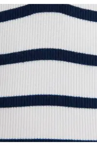 Mavi Button Detailed Striped T-Shirt Fitted -86625 - Image 8