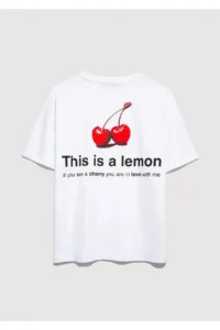 Mavi This Is A Lemon Back Printed White T-Shirt Regular Fit -620 - Image 8