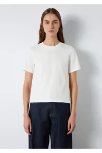 Mavi Ecru Basic T-Shirt Slim Fit / Slim Cut -80194 - Image 5