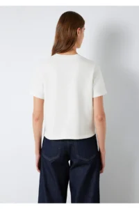 Mavi Ecru Basic T-Shirt Slim Fit / Slim Cut -80194 - Image 7