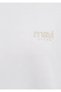 Mavi Jeans Printed Ecru T-Shirt Regular Fit / Normal Cut -80194 - Image 8