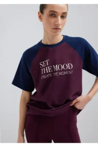 Mavi Printed Claret Red T-Shirt Regular Fit / Normal Cut -70434