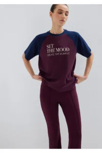 Mavi Printed Claret Red T-Shirt Regular Fit / Normal Cut -70434 - Image 3