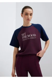 Mavi Printed Claret Red T-Shirt Regular Fit / Normal Cut -70434 - Image 4