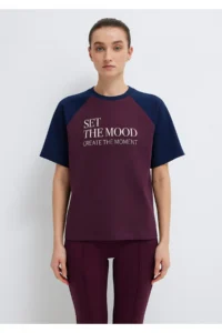 Mavi Printed Claret Red T-Shirt Regular Fit / Normal Cut -70434 - Image 5