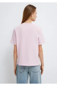 Mavi Slogan Printed Pink T-Shirt Regular Fit / Normal Cut -86953 - Image 6