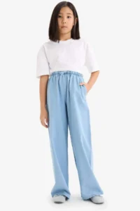 DeFacto Wide Leg Wide Leg Jean Trousers Girl - Image 3