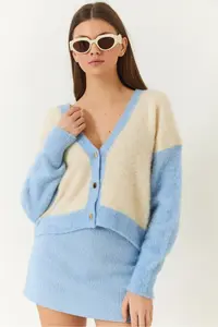 Bianco Lucci Women Fleece Knitwear Cardigan