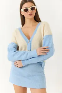 Bianco Lucci Women Fleece Knitwear Cardigan - Image 3