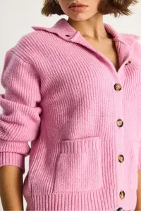 Bianco Lucci Women Thessaloniki Knitting with pocket Knitwear Cardigan - Image 6