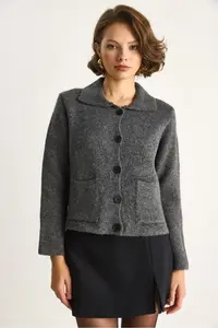 Bianco Lucci Women with pocket Cardigan - Image 3