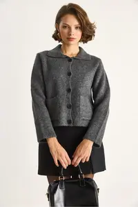 Bianco Lucci Women with pocket Cardigan - Image 5
