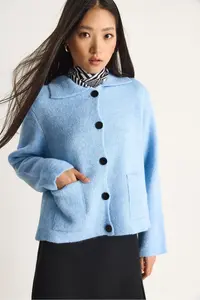 Bianco Lucci Women with pocket Cardigan - Image 4