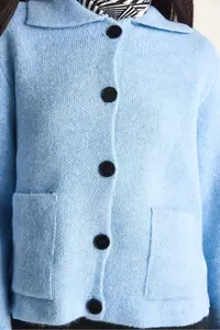 Bianco Lucci Women with pocket Cardigan - Image 6