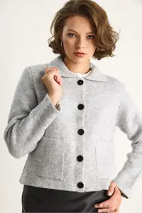 Bianco Lucci Women with pocket Cardigan - Image 3