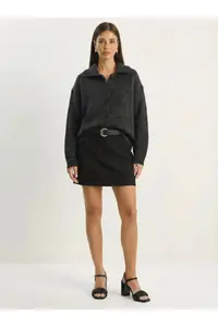 Bianco Lucci Women's Pointelle Knitted Buttoned Shawl Collar Cardigan - Image 4