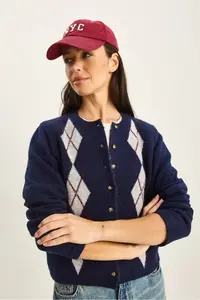Bianco Lucci Women Baklava Patterned buttoned Knitwear Cardigan - Image 2