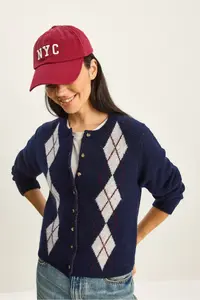 Bianco Lucci Women Baklava Patterned buttoned Knitwear Cardigan - Image 3