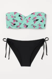 Pierre Cardin Women Patterned Strapless Covered Bikini Sleeveless