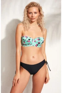 Pierre Cardin Women Patterned Strapless Covered Bikini Sleeveless - Image 3