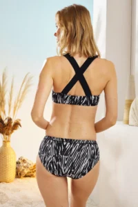 Pierre Cardin Women Cross Back Swim Bikini Set - Image 2