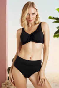 Pierre Cardin Sliding Shaping Bikini Set  Black - Image 3