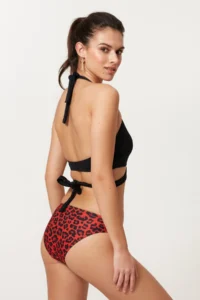 Pierre Cardin Double Breasted Tie Triangle Bikini Set 217285 Patterned - Image 2