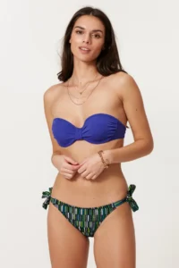 Pierre Cardin Dolgulu Strapless Bikini Set  Patterned