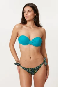 Pierre Cardin Dolgulu Strapless Bikini Set  Patterned