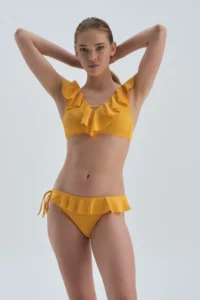 Dagi Yellow Regular Waist Bikini Bottom - Image 4