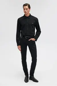 Mavi Men's Roy Lux Black Nights Dark Gray Denim Shirt 0210496-82410 - Image 2