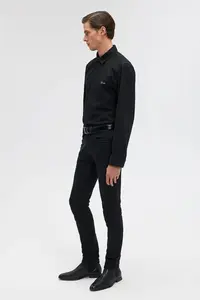 Mavi Men's Roy Lux Black Nights Dark Gray Denim Shirt 0210496-82410 - Image 3