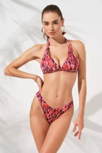 Pierre Cardin Dudi Covered Triangle Padded Bikini Set Blush -D - Image 3