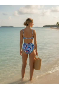 Pierre Cardin Bonie Padded Strapless High Waist Bikini Set with Detachable Shoulder Straps - Image 3