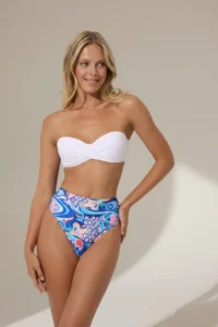Pierre Cardin Bonie Padded Strapless High Waist Bikini Set with Detachable Shoulder Straps - Image 3