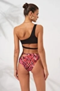 Pierre Cardin ICONIC One Shoulder tied up Bikini Set - Image 3