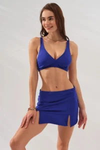 Pierre Cardin PEARL SKIRT FRA Bikini Set 3 Sets SET-Saks Blue - Image 4