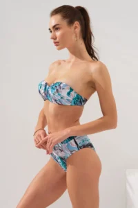 Pierre Cardin -d Coral Clarke Underwire Covered Strapless Bikini Set - Image 4
