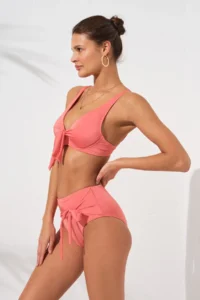 Pierre Cardin Lolita Underwire Suspender Bikini Set Nectarine - Image 2