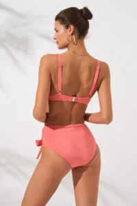 Pierre Cardin Lolita Underwire Suspender Bikini Set Nectarine - Image 3